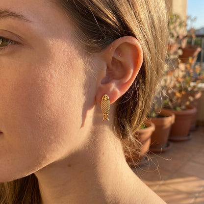 Fish earring