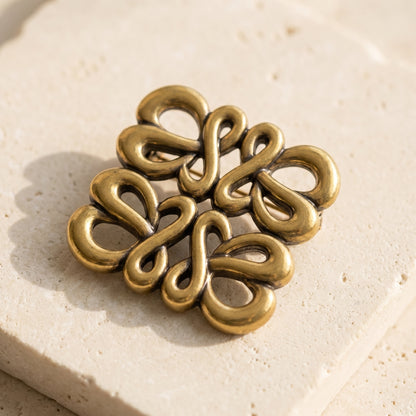 Loewe Style Anagram Brooch
