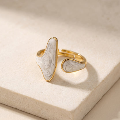 Free Shape White Resin Ring