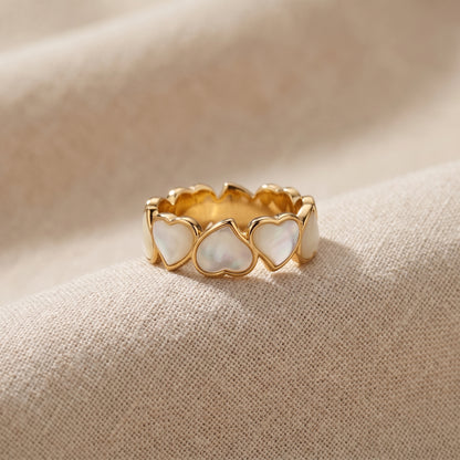 Resin Hearts Ring