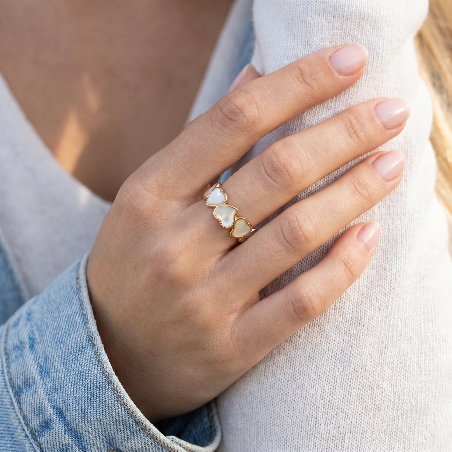 Resin Hearts Ring