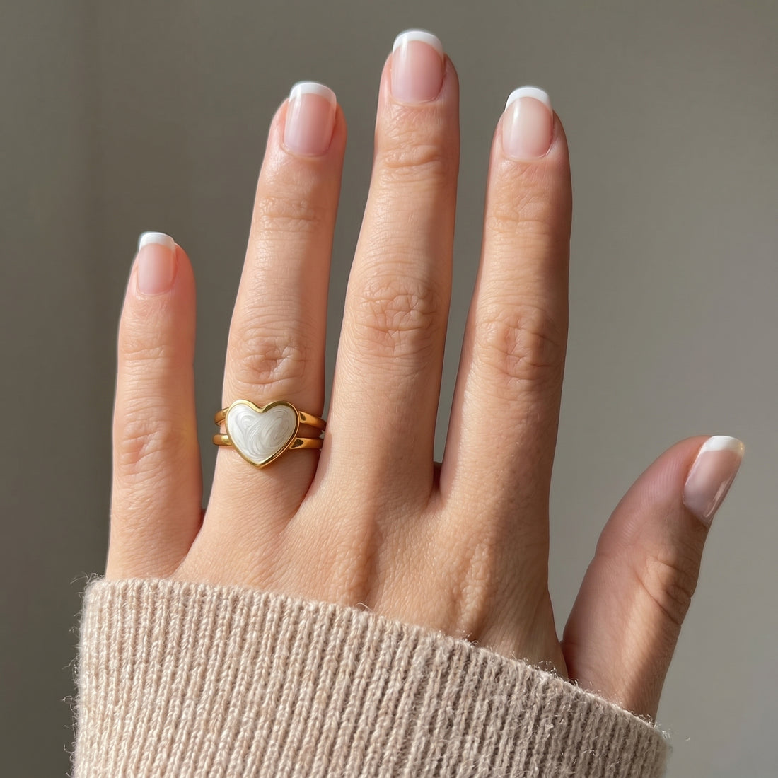 Resin Heart Ring