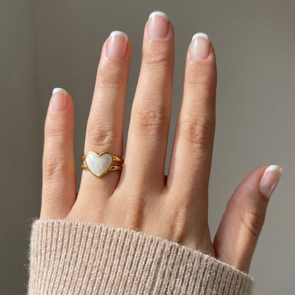 Resin Heart Ring