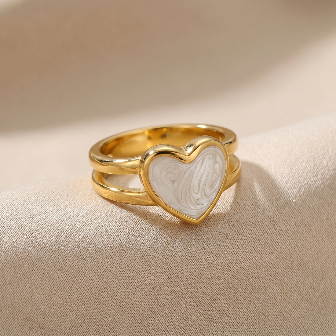 Resin Heart Ring