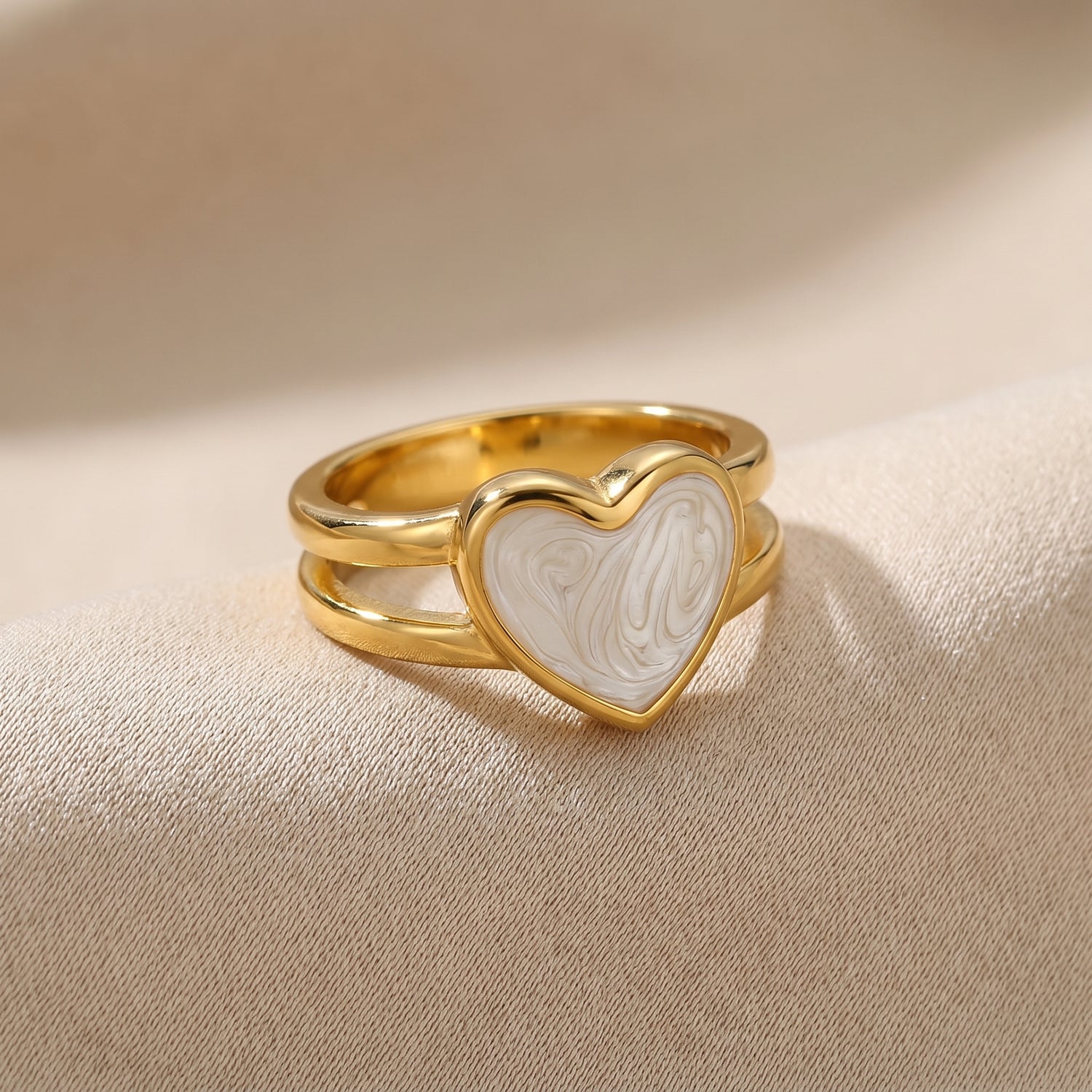 Resin Heart Ring