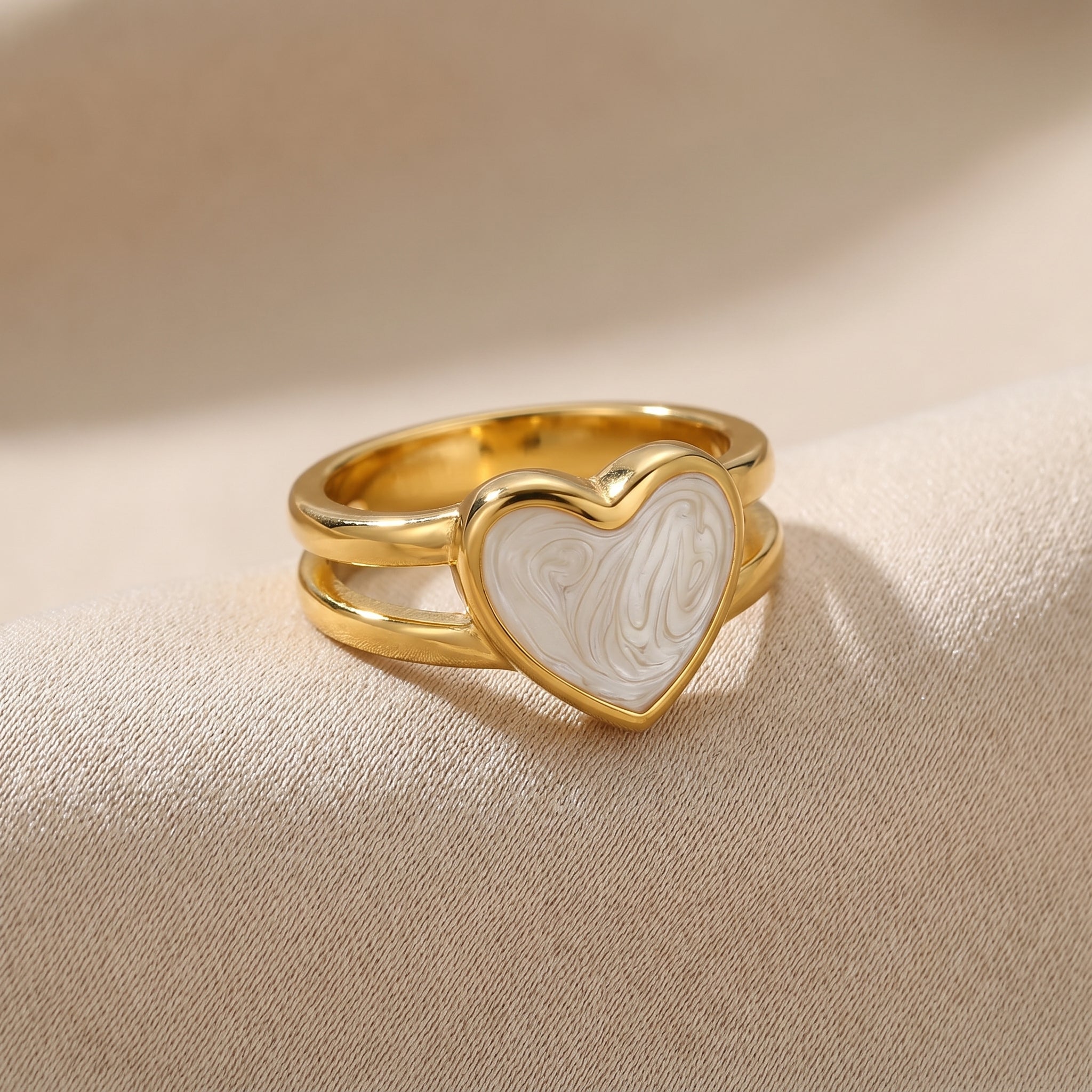 Resin Heart Ring