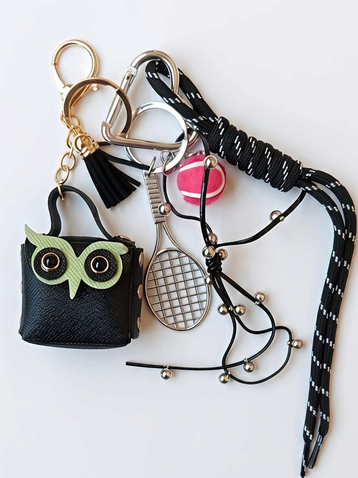 Mini pouch bag charm