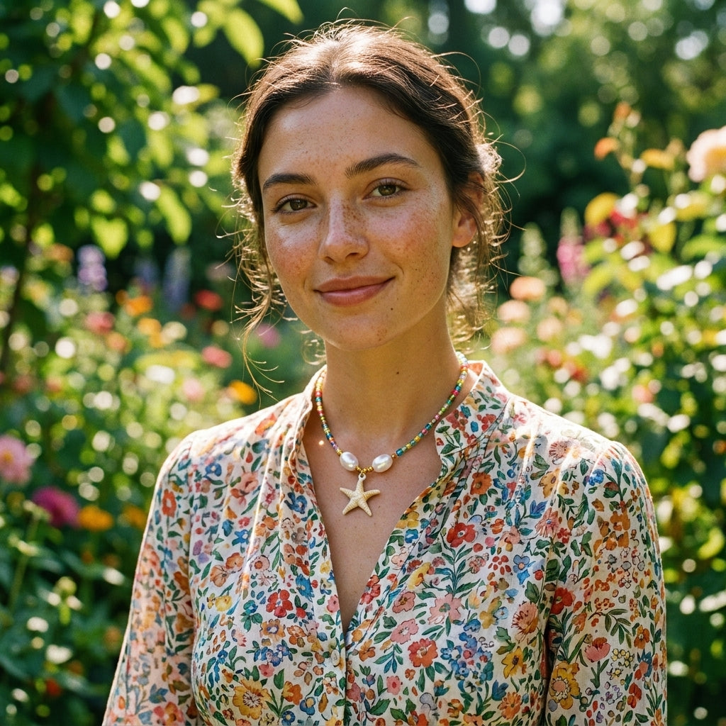 Natural Shell Beaded Necklace