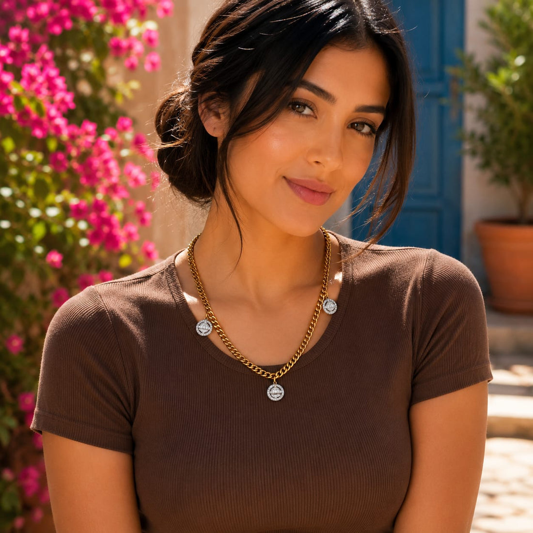 Trinity Sparkle Cuban Chain Necklace