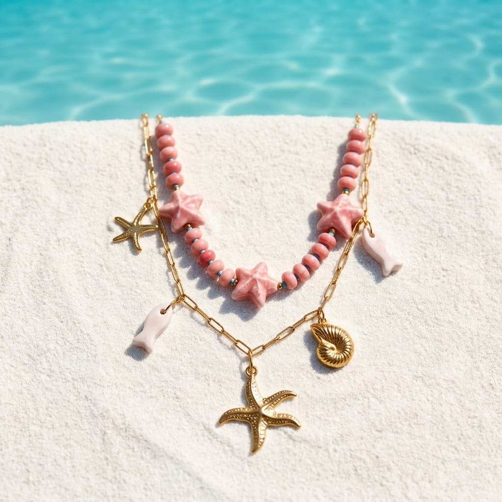 Pink Sand Layered Necklace