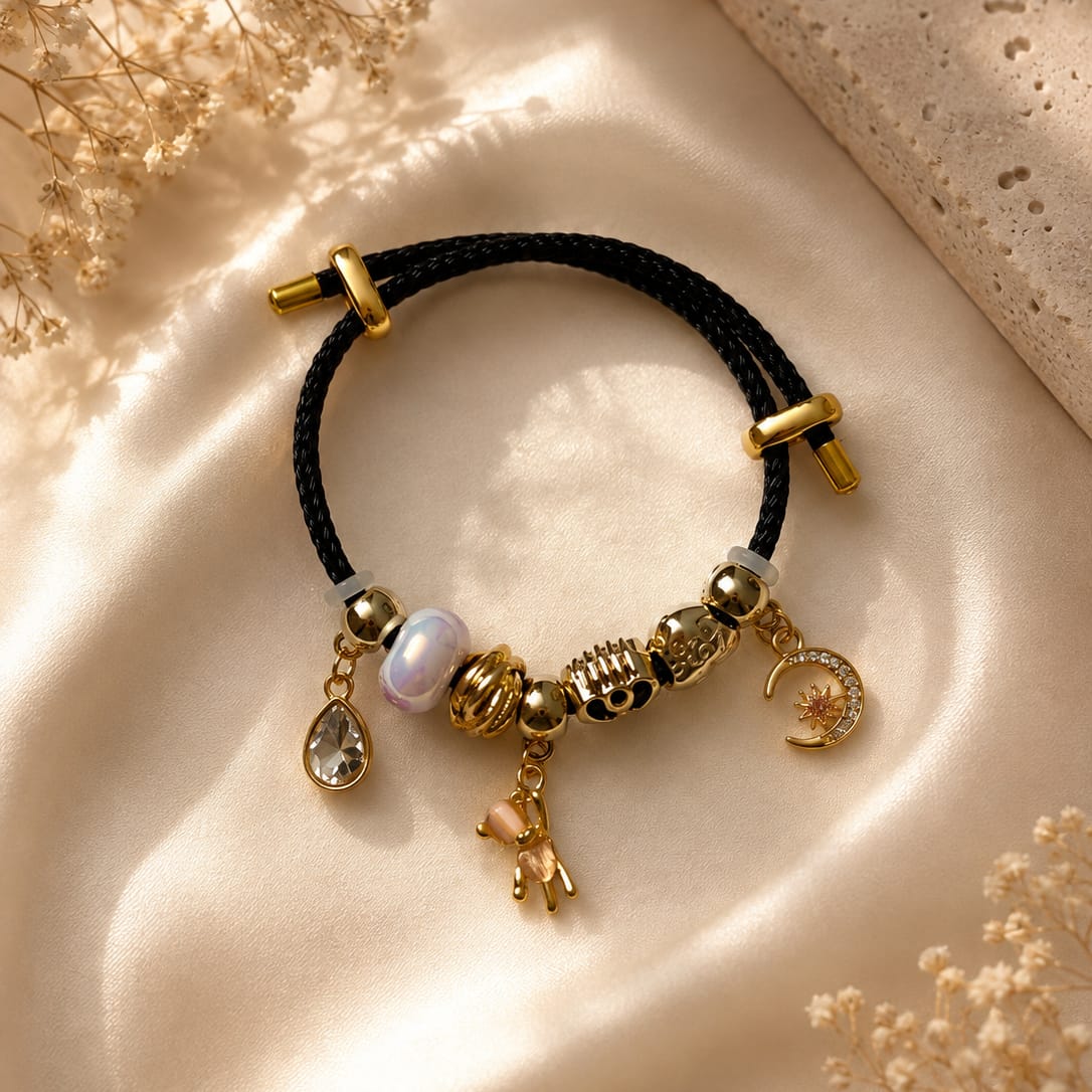 Celestial Glow Charm Bracelet