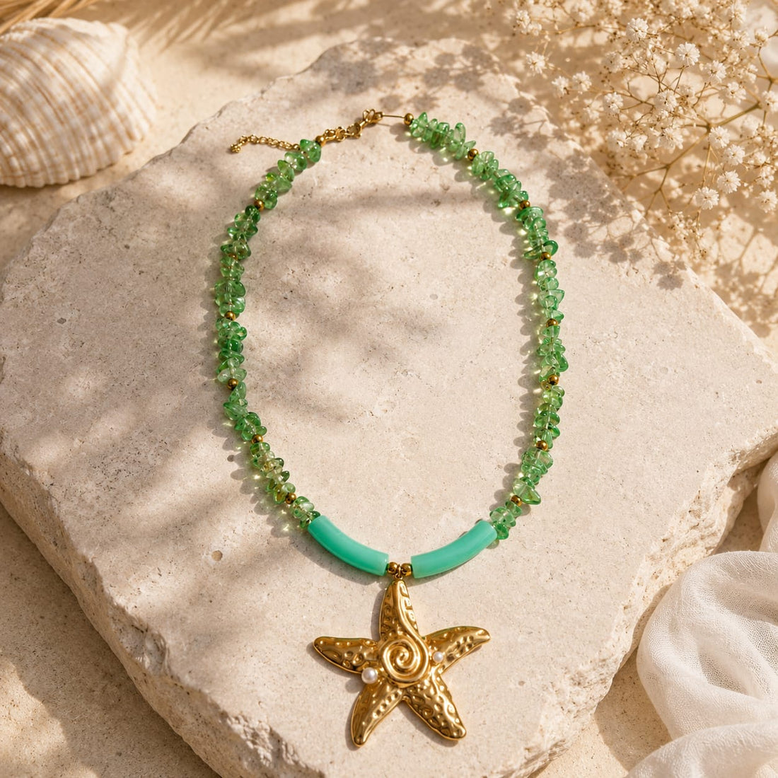 Emerald Star Necklace