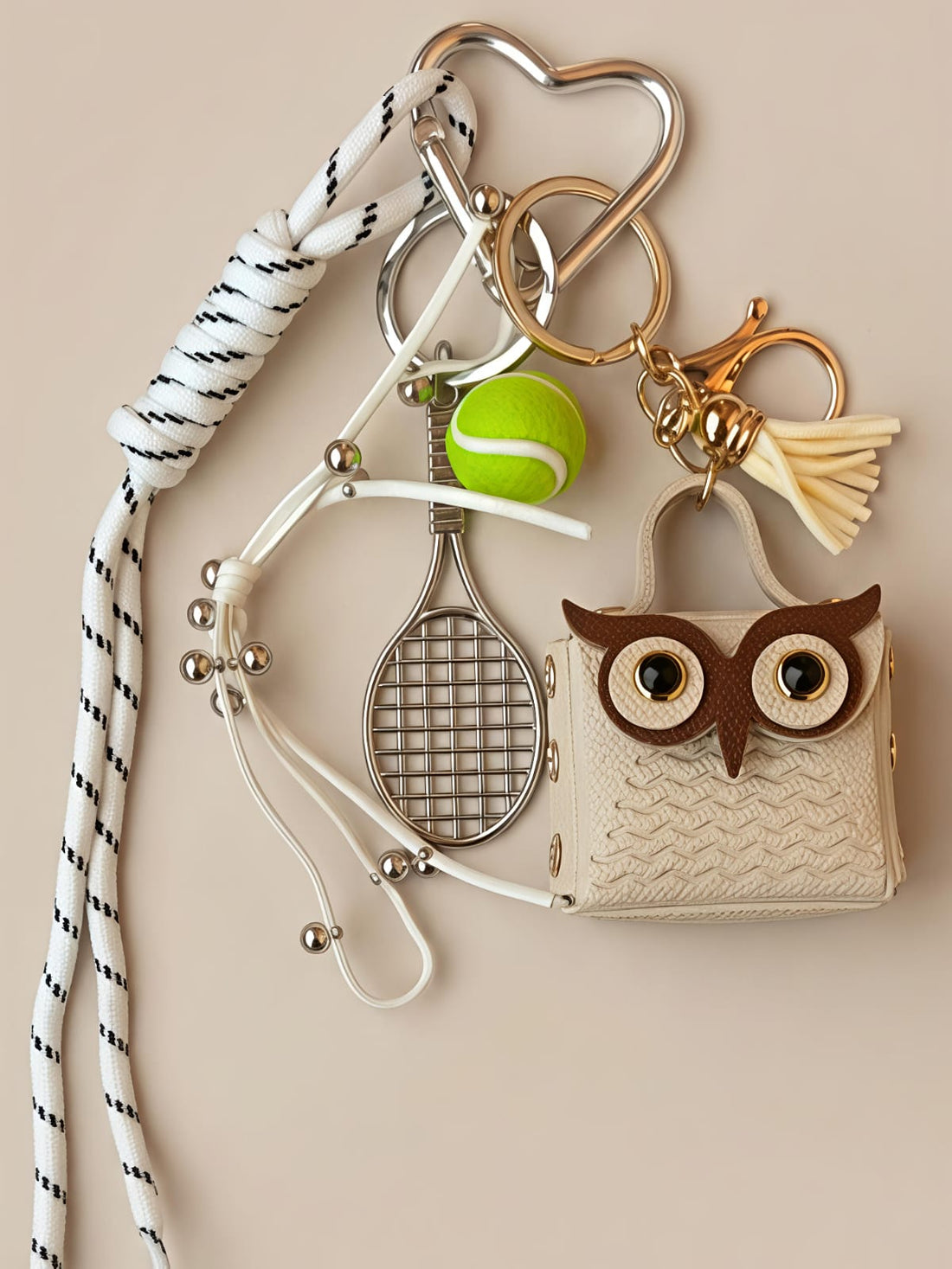 Mini pouch bag charm