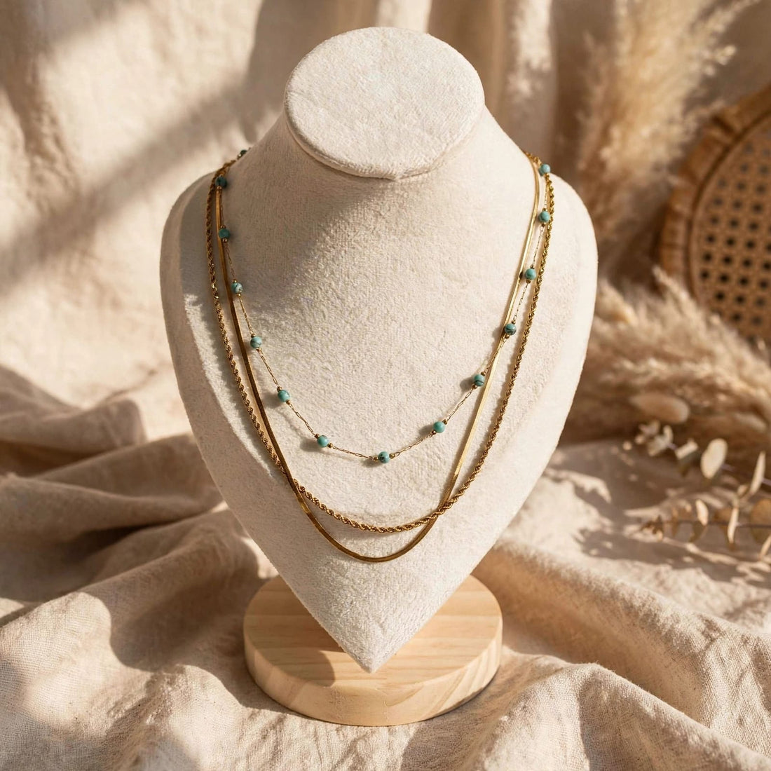 Aegean Dream Triple Layer Necklace