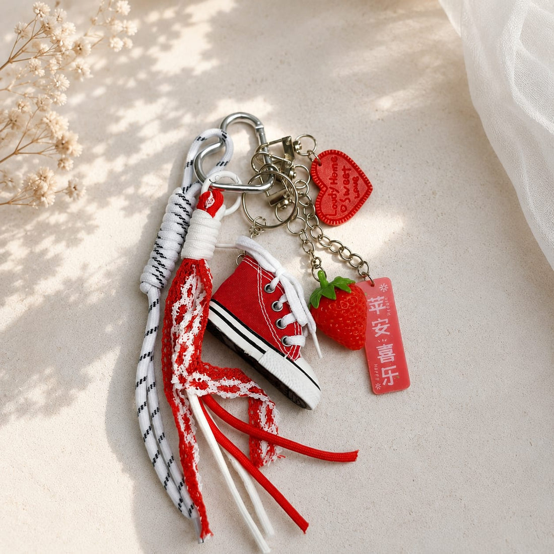 Sweetheart Sneaker Bag Charm