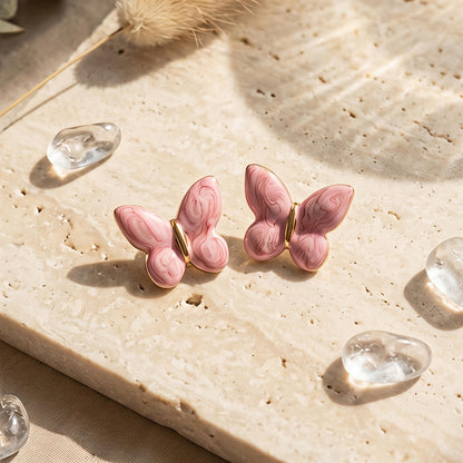 Blush Butterfly Earrings