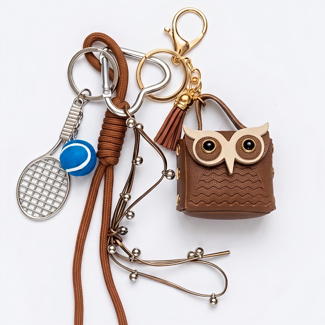 Mini pouch bag charm