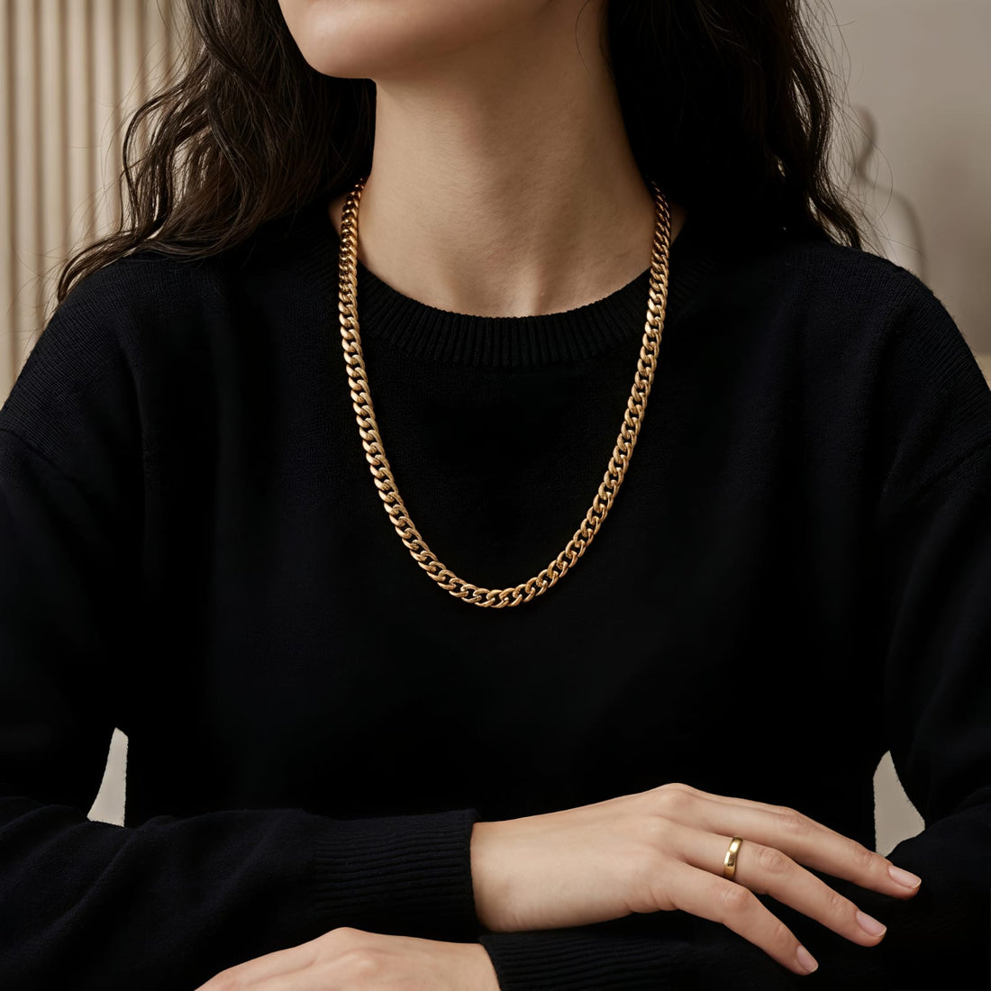 Chain Link Stainless Steel Necklace