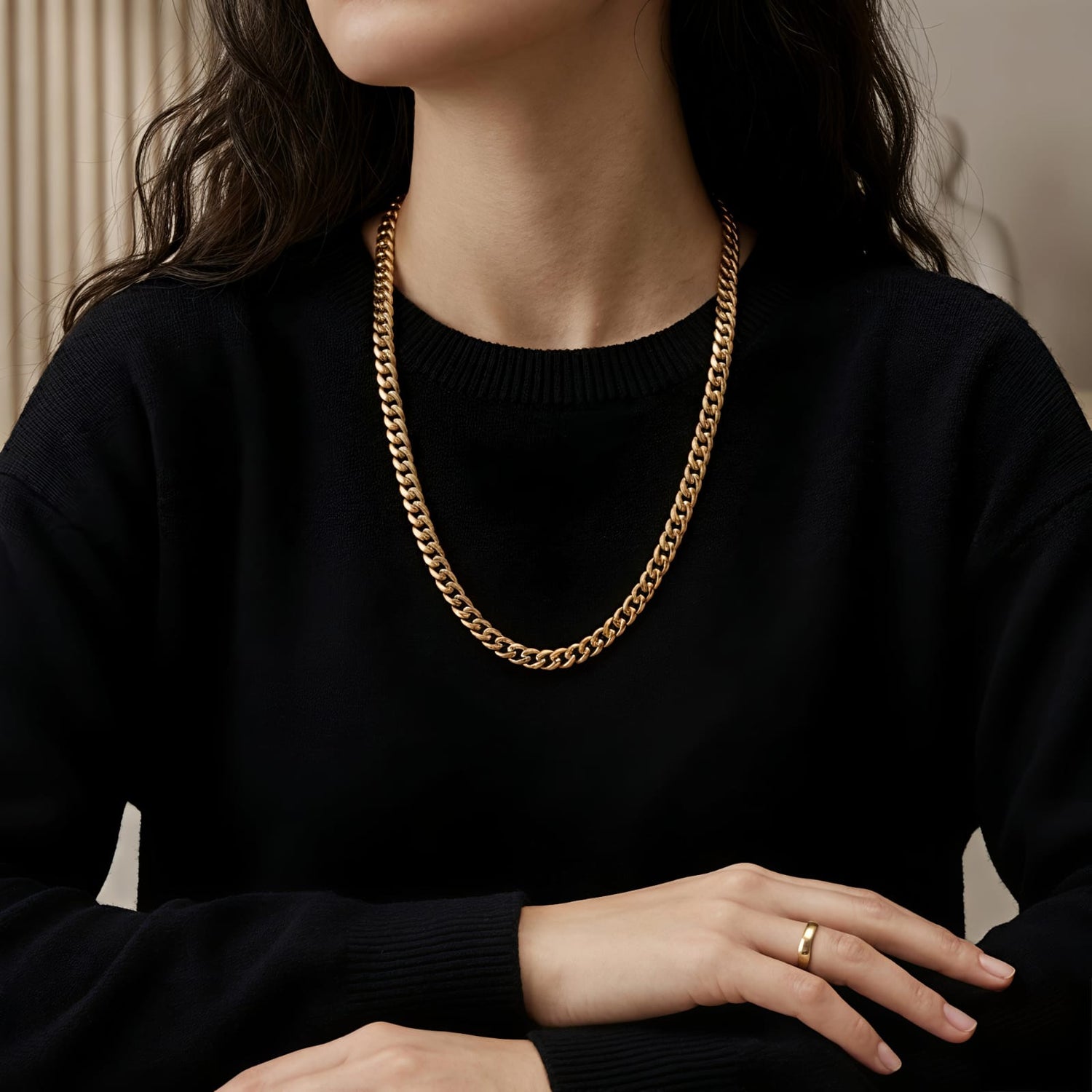 Chain Link Stainless Steel Necklace