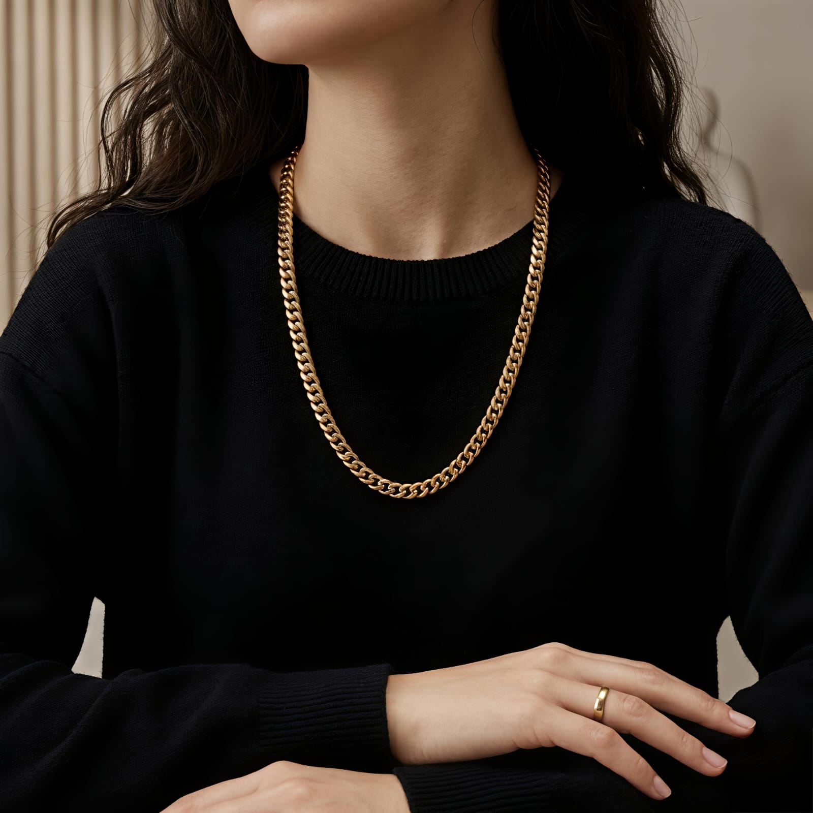 Chain Link Stainless Steel Necklace
