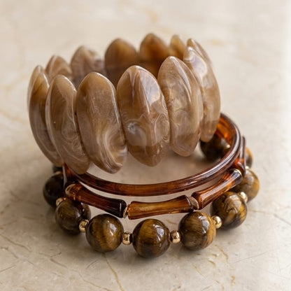 Bronze Harmony Bangle Set