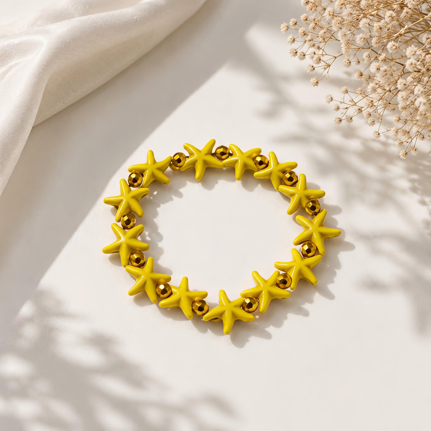 Yellow Starfish Bracelet