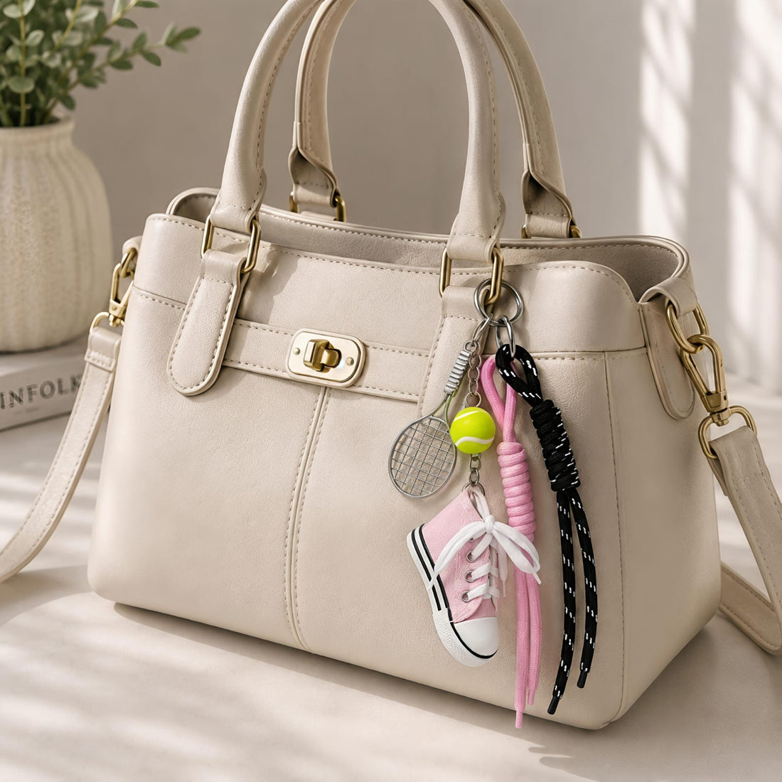 Pink Converse Tennis Charm