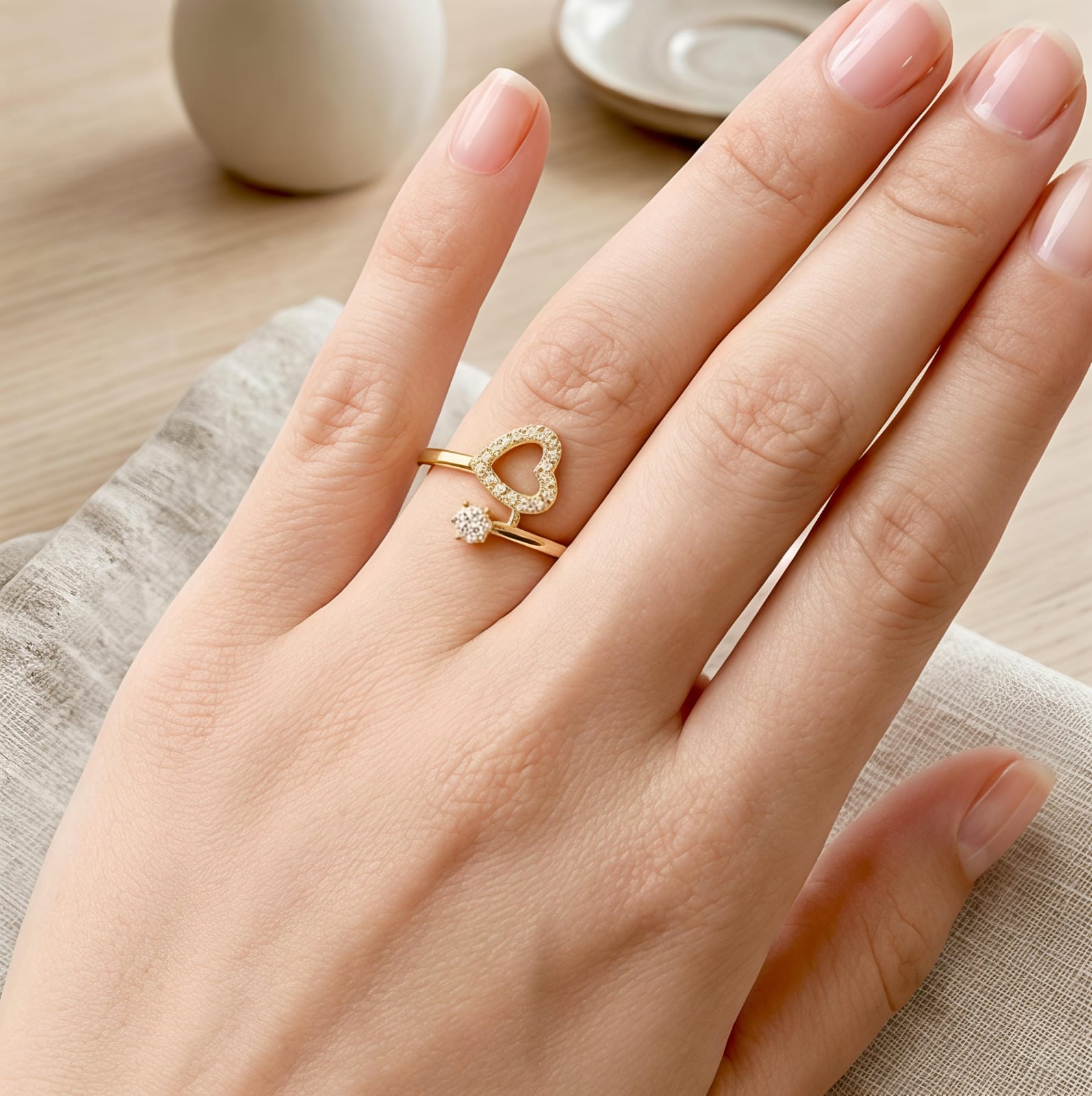 Heart &amp; Spark Ring
