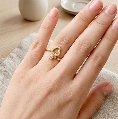 Heart &amp; Spark Ring