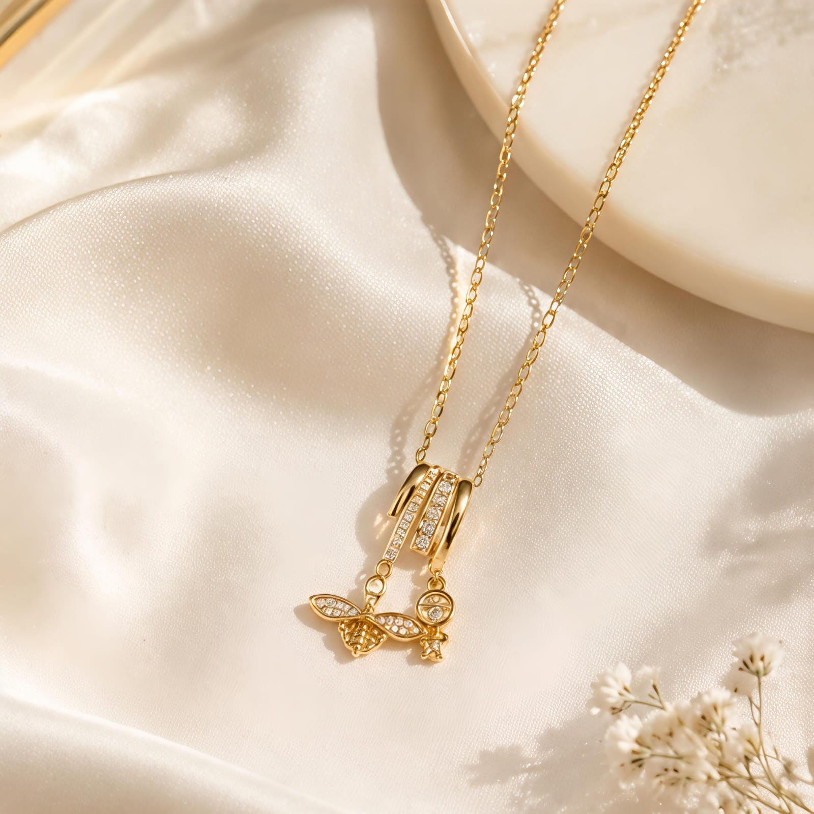 The Golden Honeybee Necklace