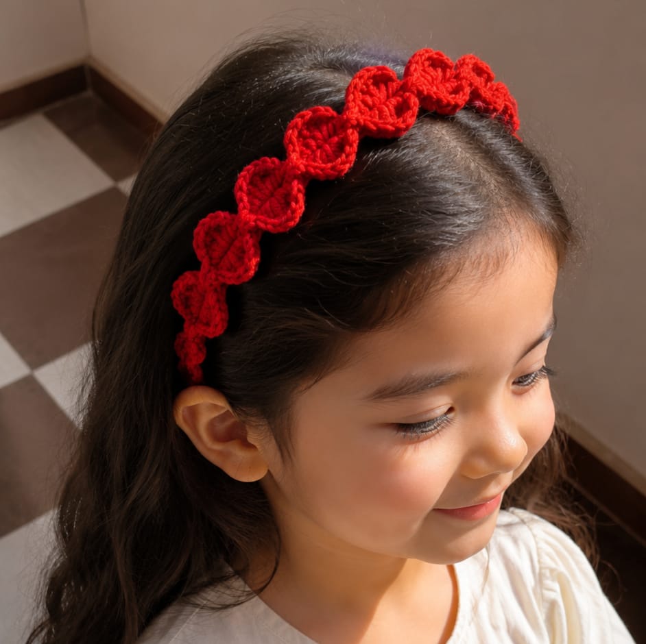 Red Heart Crochet Headband