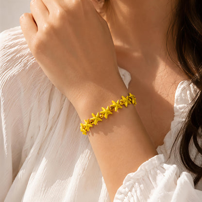 Yellow Starfish Bracelet