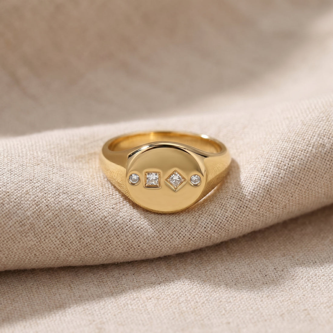 Mosaic Pinky Ring