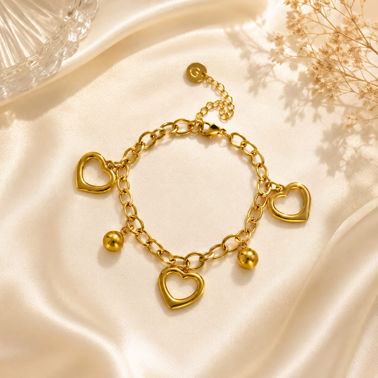 Sweet Hearts Charm Bracelet