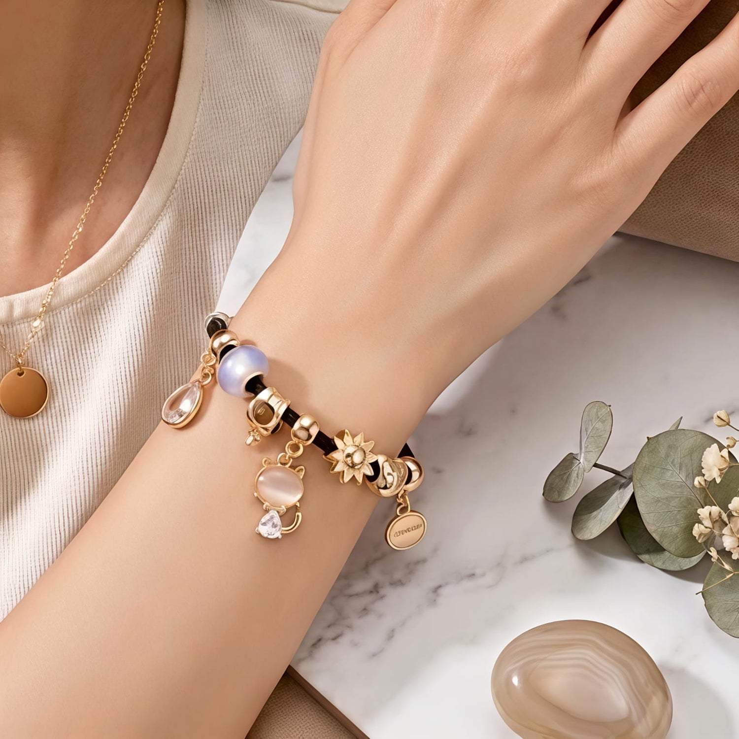 Midnight Charm Bracelet