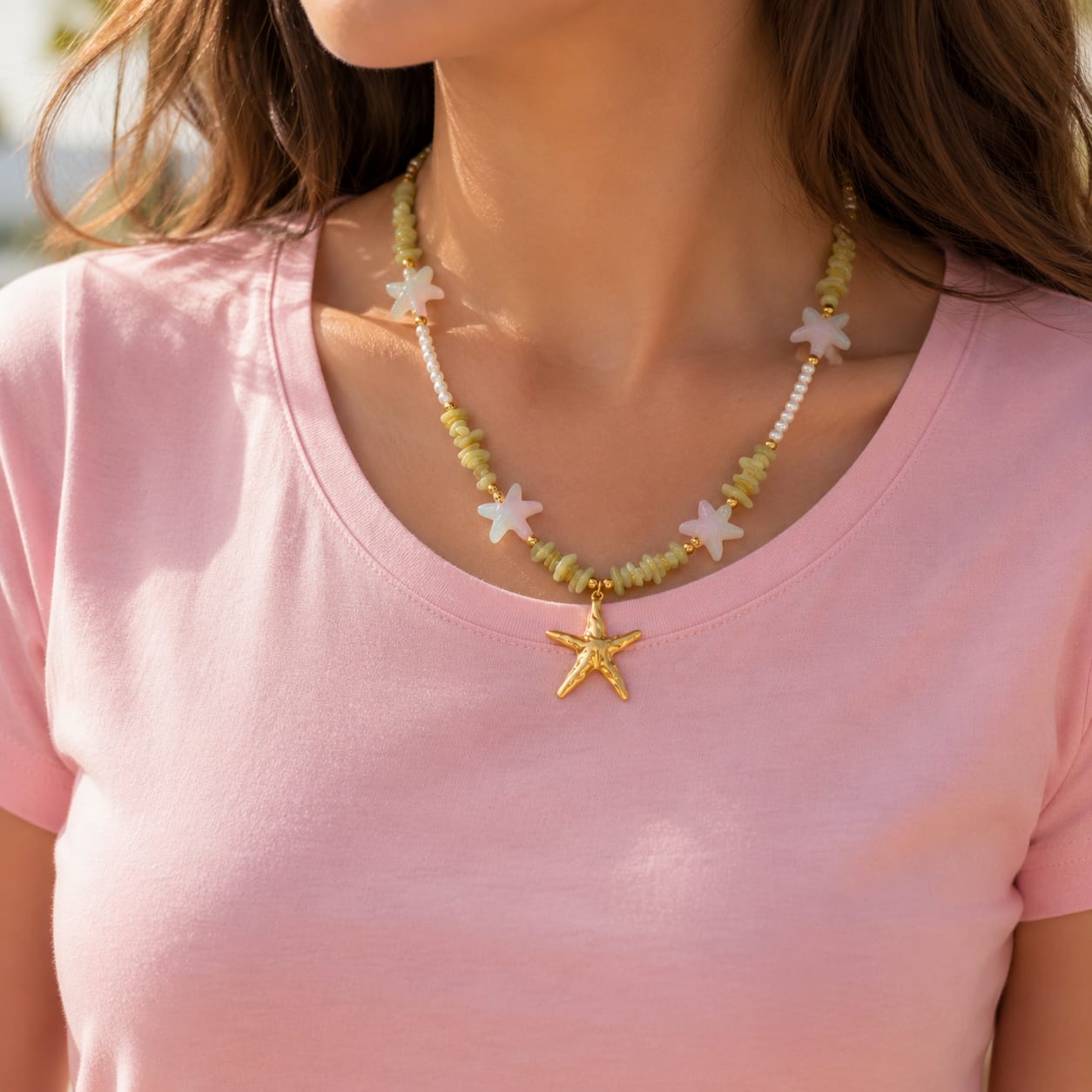Ocean Blossom Star Necklace