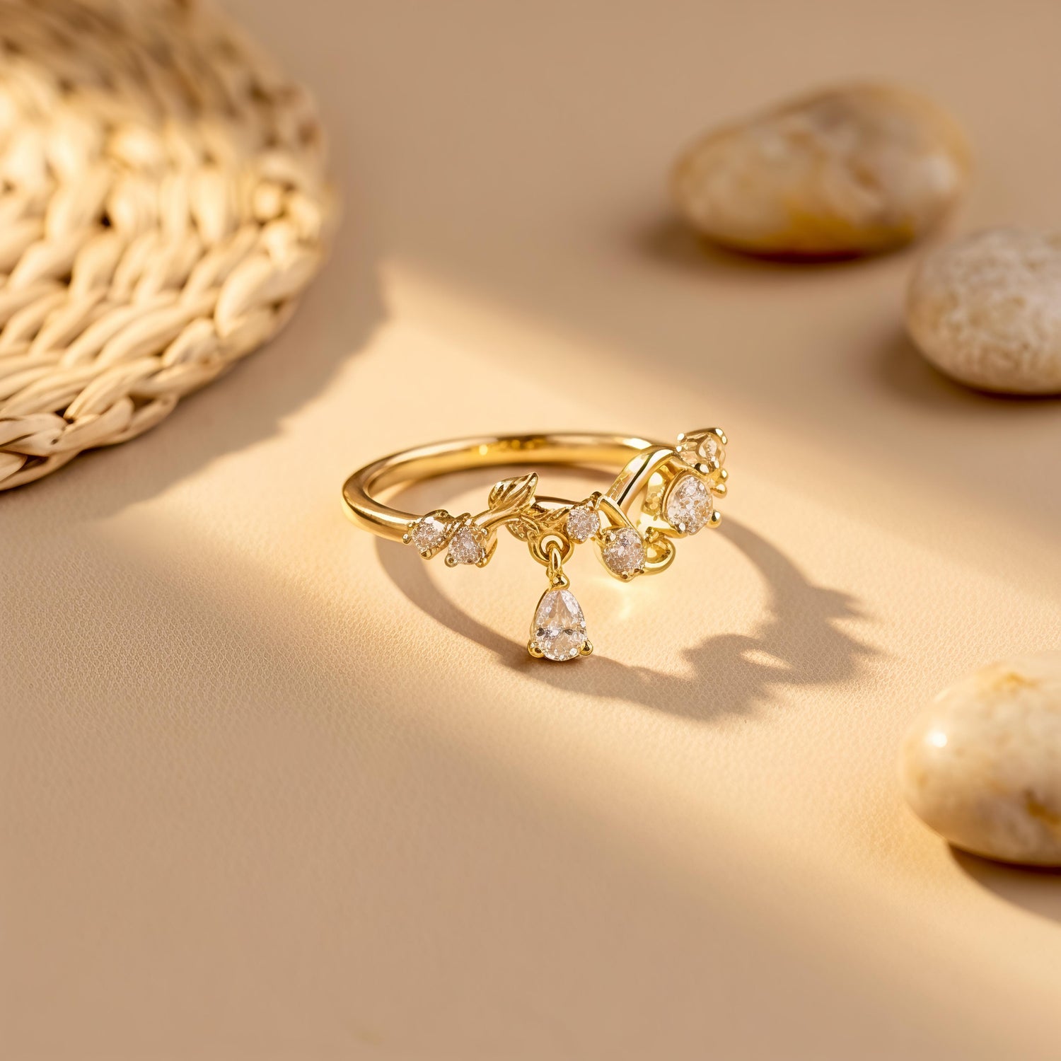 Crystal Drop Ring