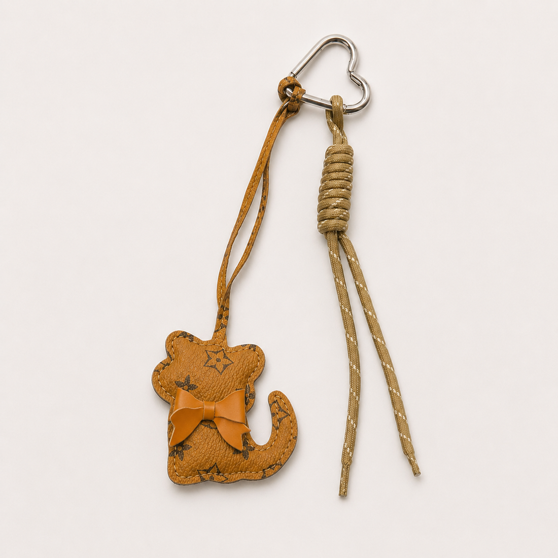 Brown Cat Bag Charm