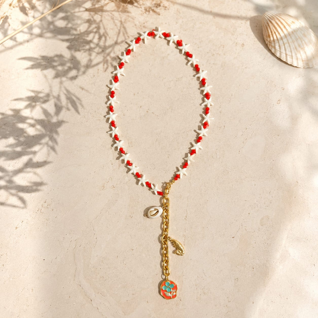 Scarlet Star Y-Necklace