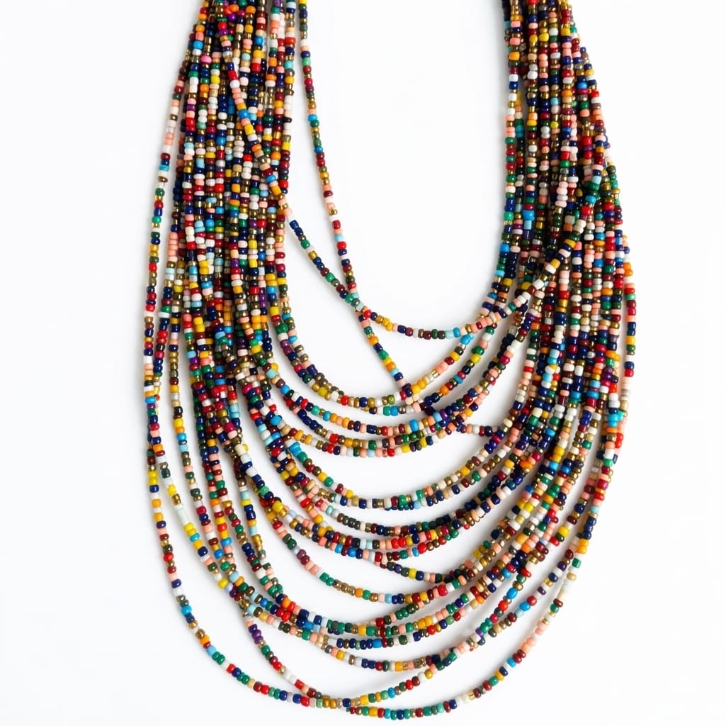 Boho Rainbow Beads Necklace