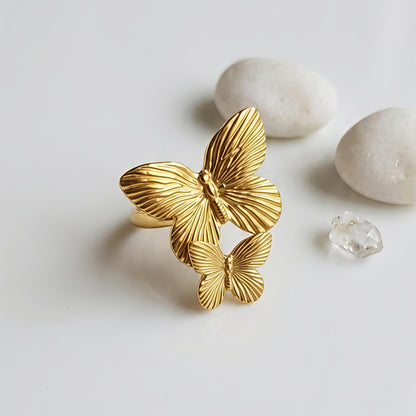 Double Butterfly Ring