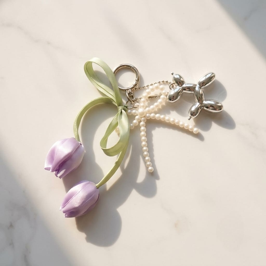 Lavender Bloom Bag Charm