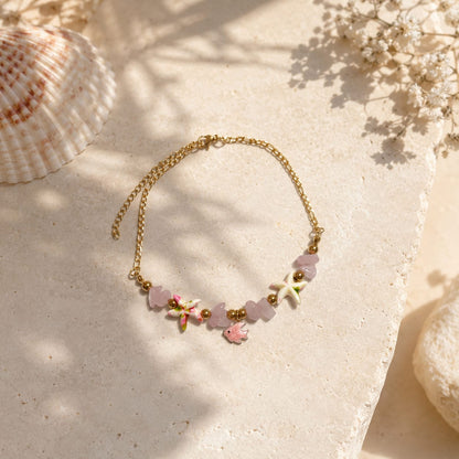 Blush Reef Anklet