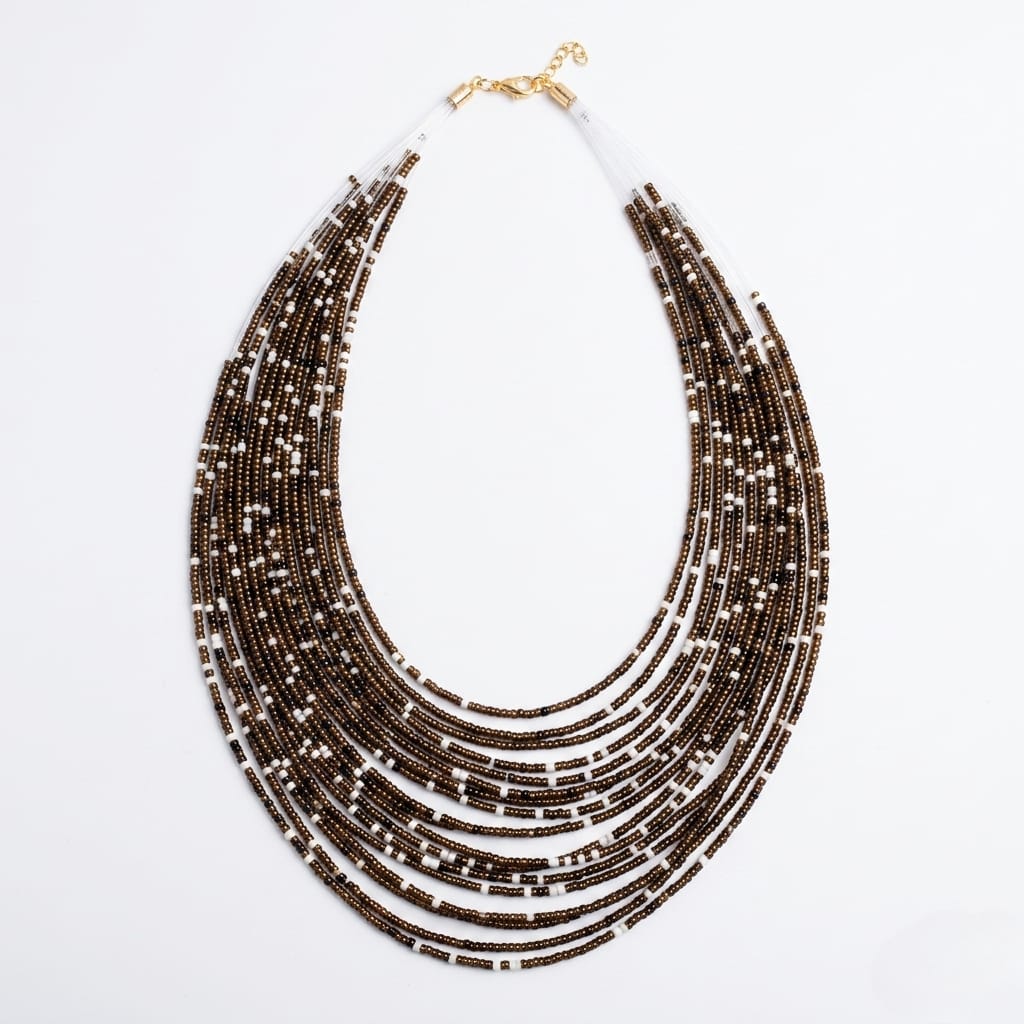 Midnight Beads Statement Necklace