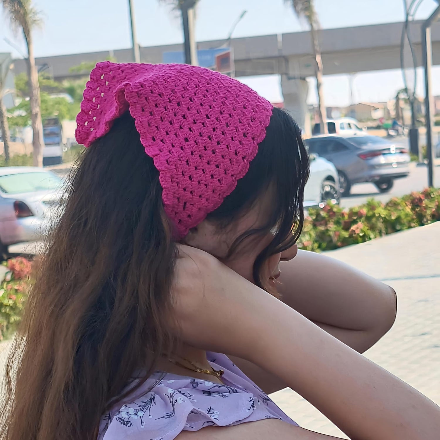 Berry Bloom Handmade Bandana