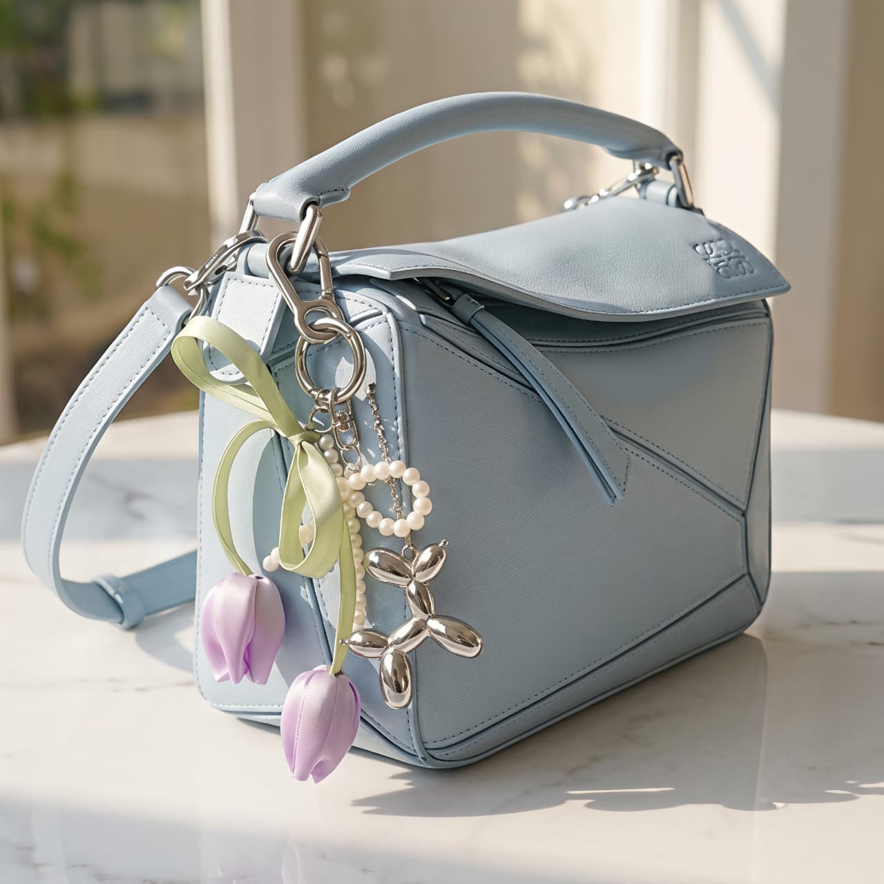 Lavender Bloom Bag Charm