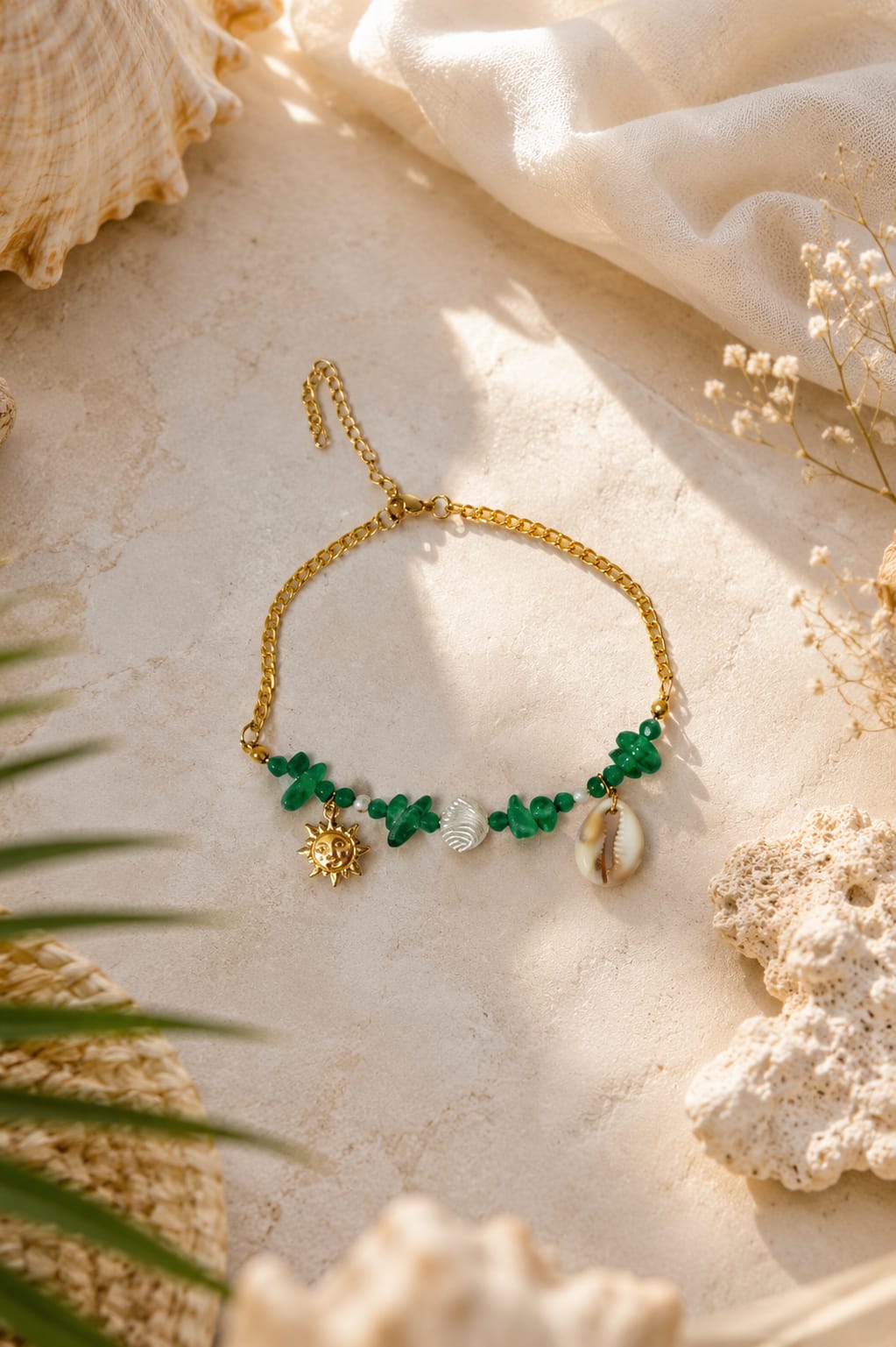Emerald Sun Anklet