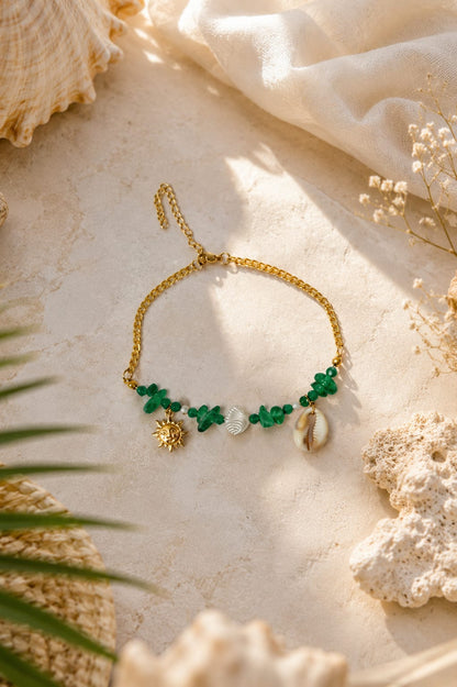 Emerald Sun Anklet