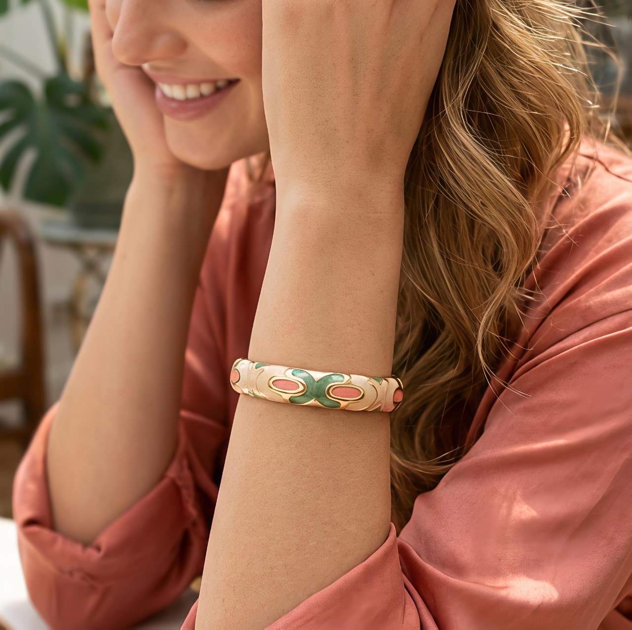 Aurora Olive Sand Bangle