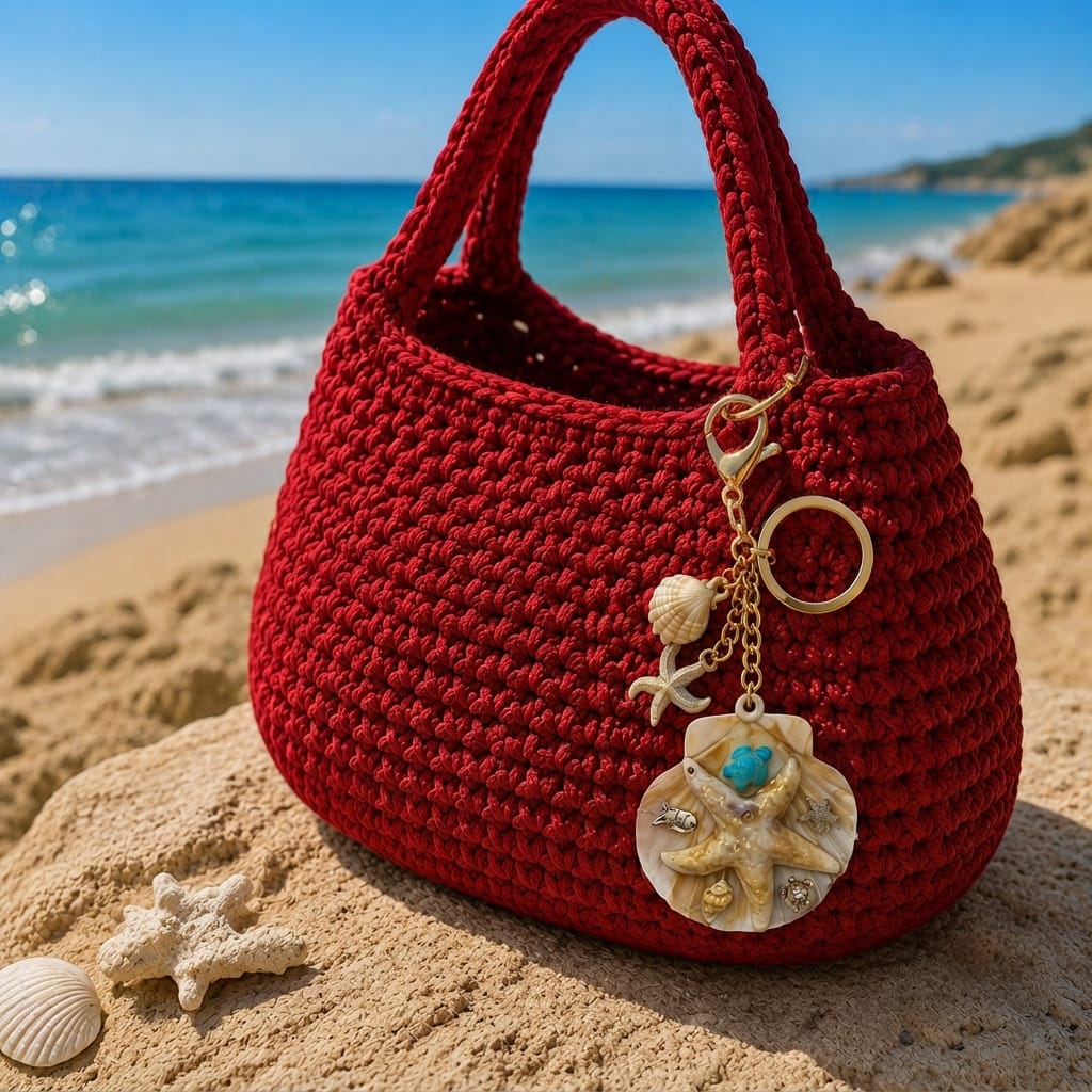 Ocean Treasure Shell Bag Charm